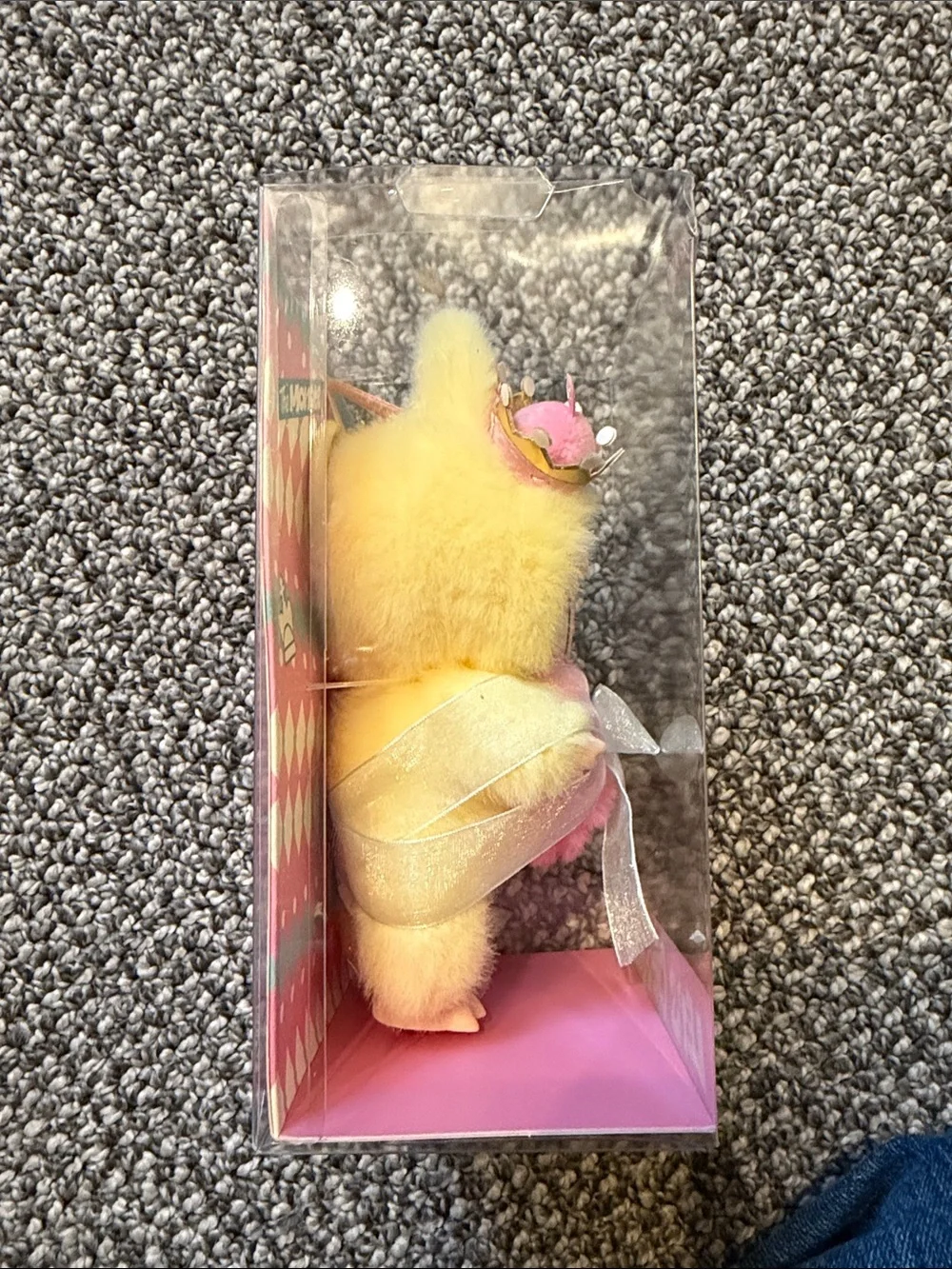 POP MART Let's Checkmate Plush Bunny Costume Figure - Yellow & Pink Labubu